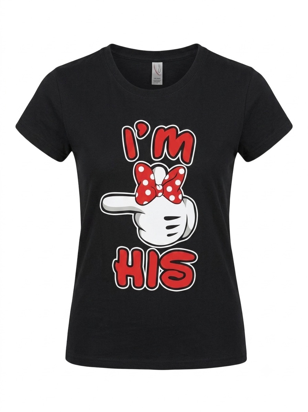 I'm His Graphic T-Shirt - Black & Red